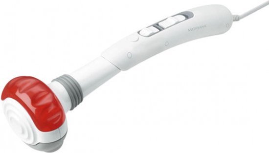 Medisana – HM 886 – Handmassagegerät – Wärme/Rotlicht – 5 Aufsätze – weiß