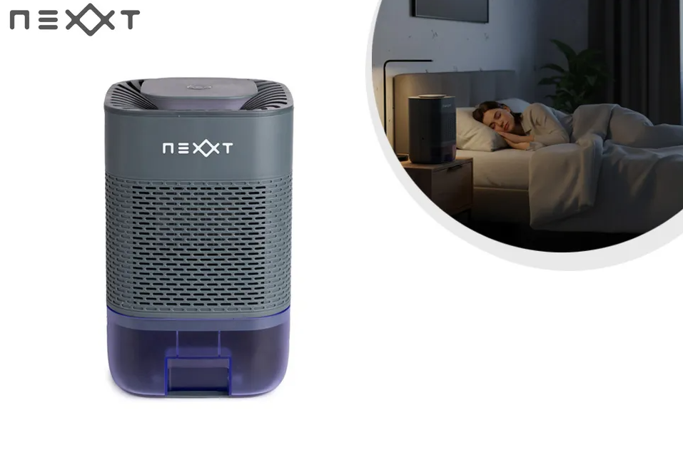 Nexxt - Luftentfeuchter gegen übermäßige Feuchtigkeit und Schimmel - Schwarz