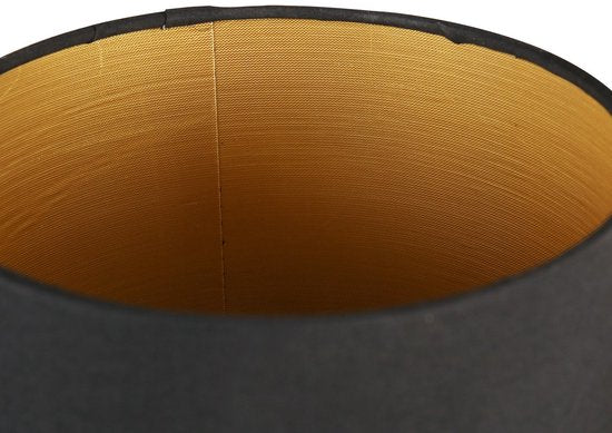 Wandleuchte Noor 1562ZW – Verstellbar mit Leselampe, Gold/Schwarz, Metall/Textil, Mexlite – Zeitloses Design für den Innenbereich