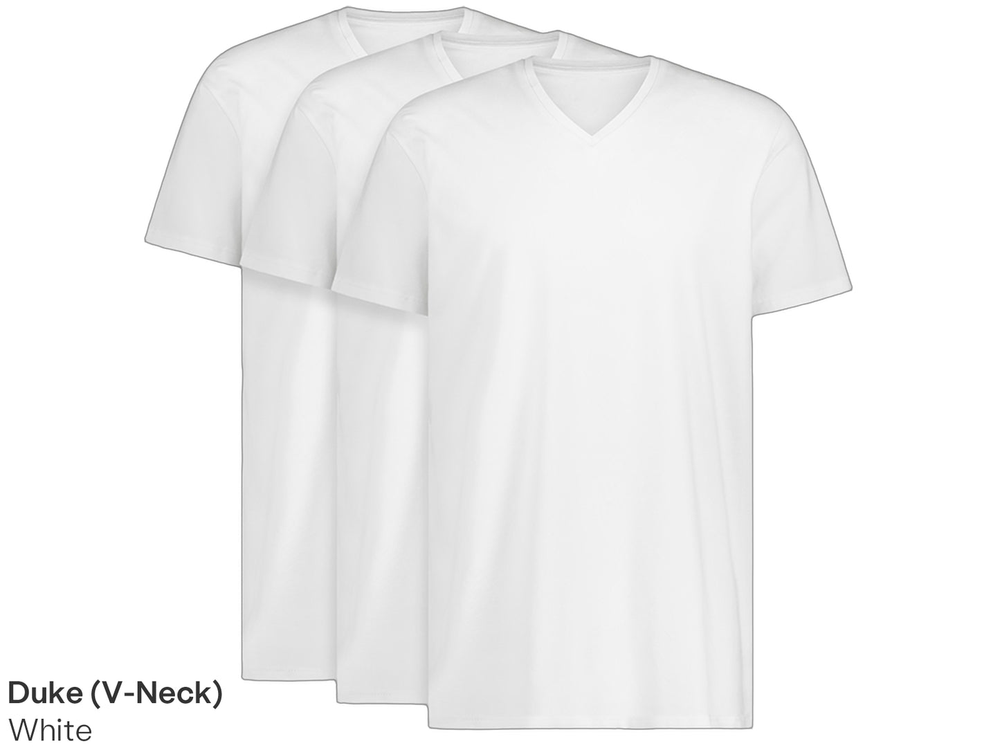 LebasQ Bambus T-Shirt 3er-Pack - schwarz - Größe M - V-Ausschnitt Männer