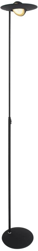 Stehleuchte Zenith LED 1477ZW schwarz, Höhe 185 cm, Material Kunststoff und Metall, schwenkbar, Steinhauer Exclusive