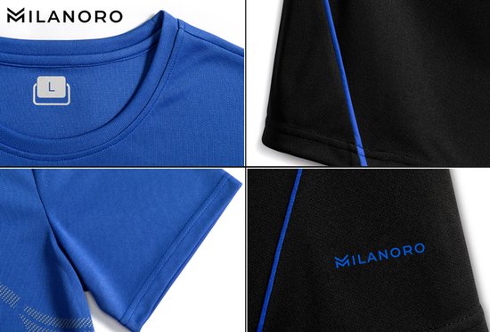 Milanoro - Stylisches Sporttrikot für Männer - Grün - 3XL