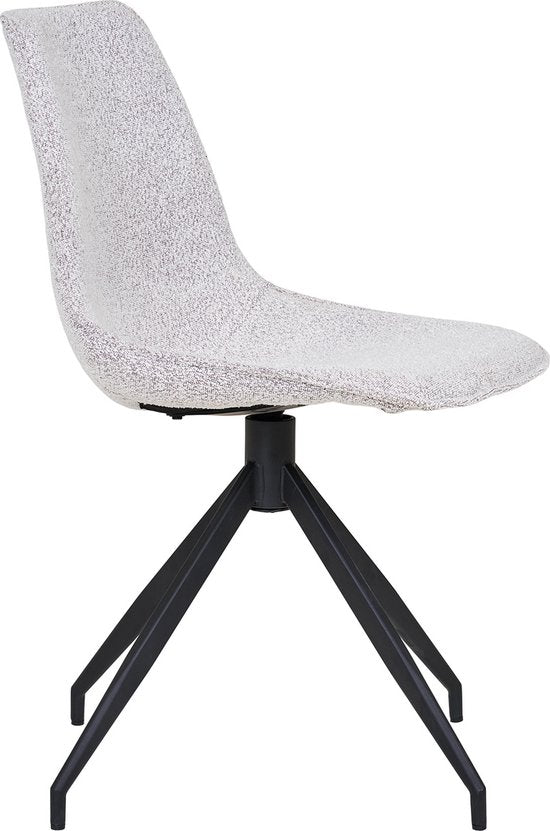 House Nordic Esszimmerstuhl Monaco Swivel Bouclé Sand