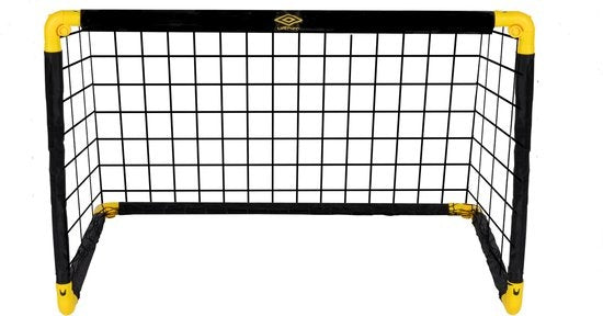 Umbro - Fußballtor - 90 x 59 x 61cm - Faltbar - Schwarz/Gelb