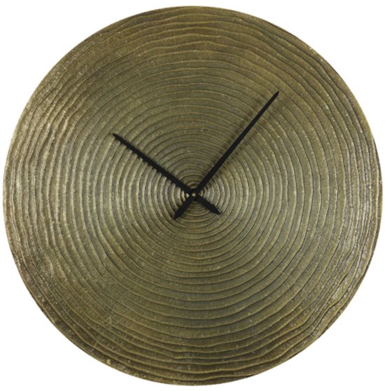 Licht & Wohnen - Uhr Cervino Gold - Metall Gold - 0x58x58cm (hxbxd)