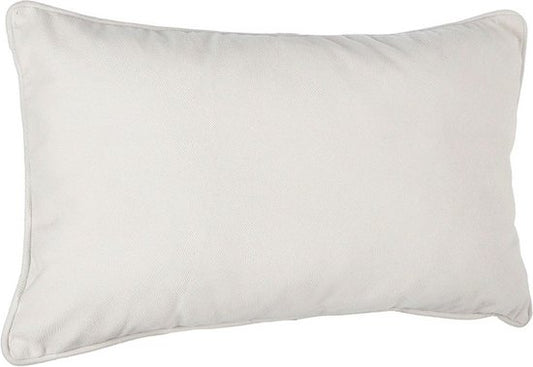 Atmosphera Bank-/Zierkissen für das Wohnzimmer „Sophia“ – 30 x 50 cm – Elfenbeinweiß – Polyester – mit Reißverschluss