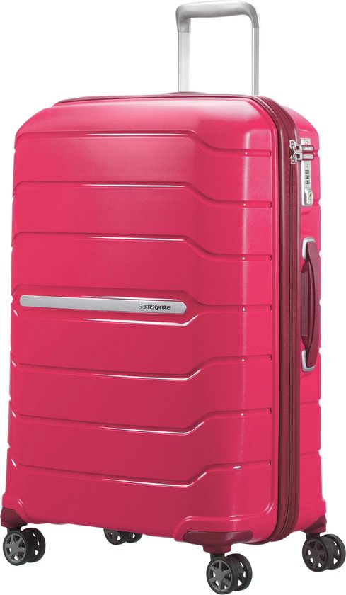 Samsonite Reisekoffer - Flux Spinner 68/25 Expandable (Medium) Granita Rot