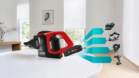 Bosch – Unlimited 8 – ProAnimal – BCS8214ANM – Staubsauger – Schwarz/Rot