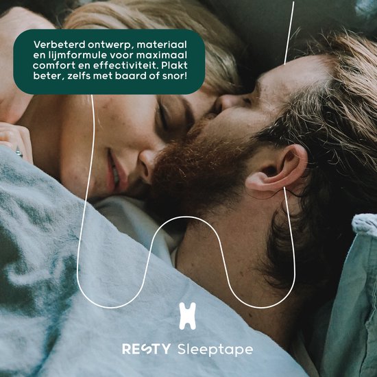 Resty H-Shape Mundklebeband – Schlafklebeband – besonders weich und hautfreundlich – 72 Stück
