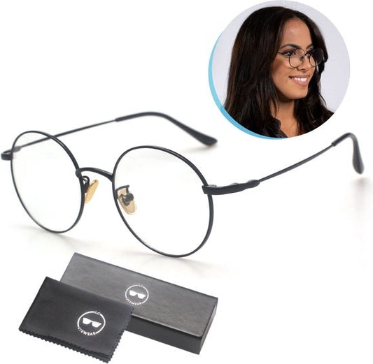 LC Eyewear Computerbrille - Blaulichtbrille - Displaybrille - Metall - Unisex - Schwarz
