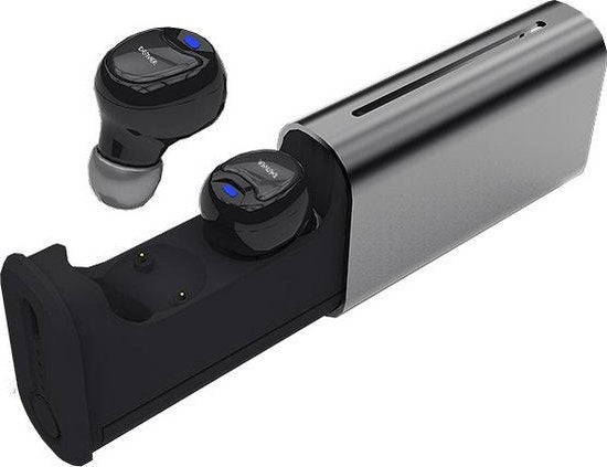 Denver TWE-60 - Kabellose Bluetooth-Kopfhörer - mit Ladeetui - Schwarz