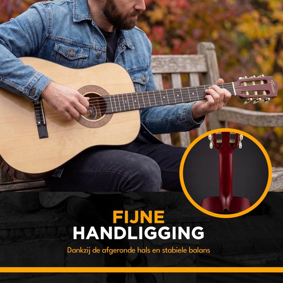 Finesse Akustikgitarre - mit Videokurs - Nylonsaiten - Klassische Gitarre - Spanische Gitarre - Kind - Erwachsene - Natur