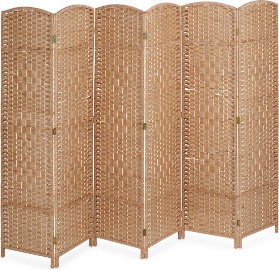 Raumteiler – 170 x 241 cm – zusammenklappbar – 6-teilig – Holz – Papier