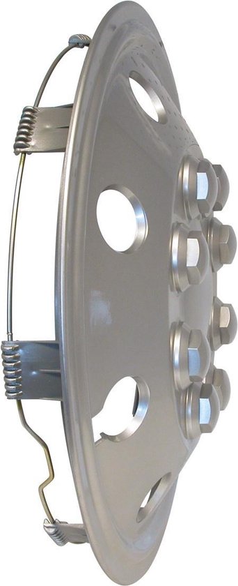 Carpoint Radkappen-Set Chrom – Kugelförmig 16" – Komplettset – 4 Radkappen – Stabiler Befestigungsring – Aus schlagfestem ABS-Kunststoff