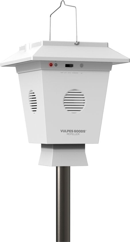 Vulpes Goods® Repellent - Taubenabwehr - Vogelabwehr-Ultraschall - Krähenabwehr - Vogelscheuchenabwehr für Tauben, Vögel, Krähen und anderes Geflügel - tierfreundlich - funktioniert mit Solarstrom