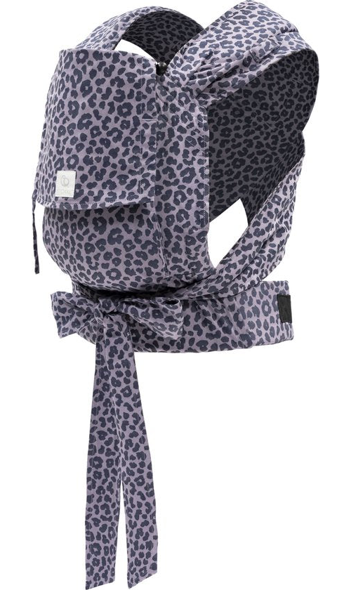 Stokke Limas Babytrage, Leopard Lilac – Version 2023 (OCS) – Babytrage für Neugeborene mit halber Schnalle – Drei Tragevarianten – Sicher ab der Geburt, bis 15 kg