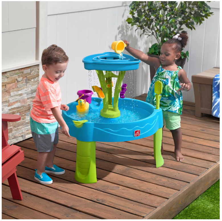 Step2 Summer Showers Splash Tower Wassertisch – 66 cm – Blau