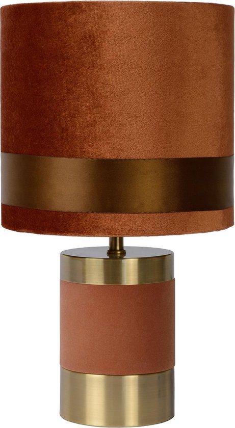 Lucide EXTRAVAGANZA FRIZZLE – Tischlampe – Ø 18 cm – 1xE14 – Braun