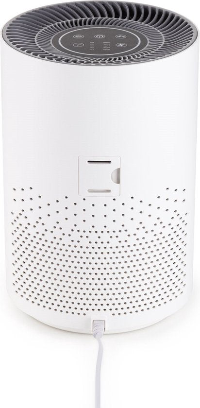 Vitapur Luftreiniger – Air purifier – Luftreiniger mit HEPA-Filter – Ionisator mit 360-Grad-Luftstrom – extrem leise mit Timer – weiß