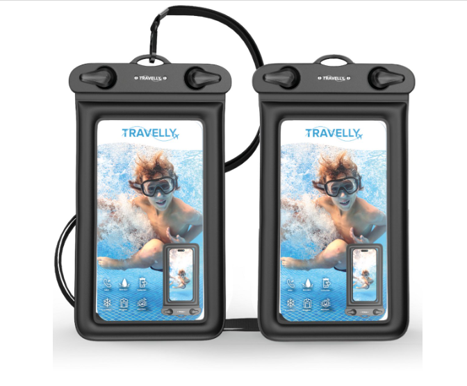 Travelly wasserdichte Handyhüllen – 2er-Set