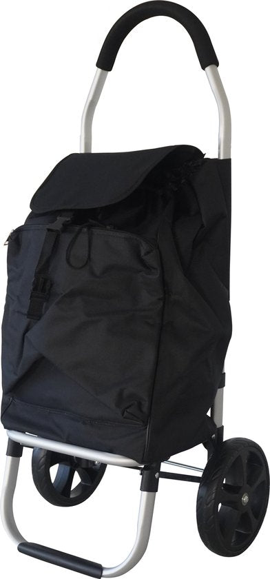 BRASQ Einkaufswagen - 45 Liter - Einkaufswagen mit Kühlfach - faltbar - wetterfest - bis zu 35KG - Aluminiumrahmen