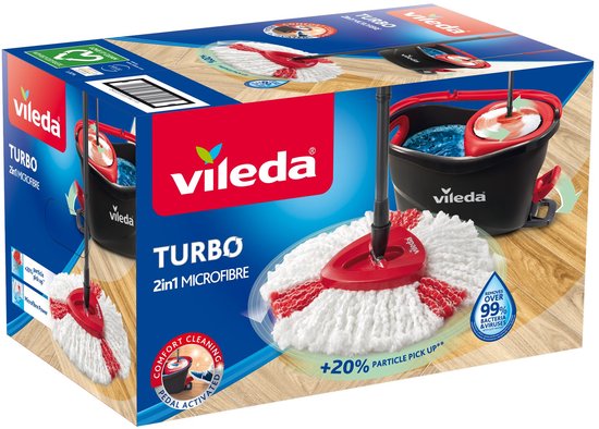 Vileda Turbo Mopp-Set – Pedalsystem – 6 l