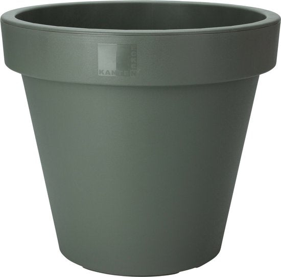 Pro Garden Blumentopf – dunkelgrün – rund – D40 cm – Kunststoff – Pflanztopf – Garten im Freien