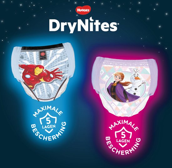 Drynites Windelhosen – Mädchen – 8 bis 15 Jahre – 13 Stück