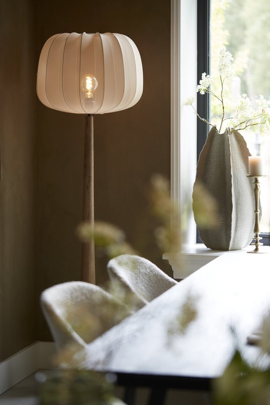 Light & Living – Lampenschirm – Plumeria – beige – Stoff – Ø 50 cm – E27 – 2981627