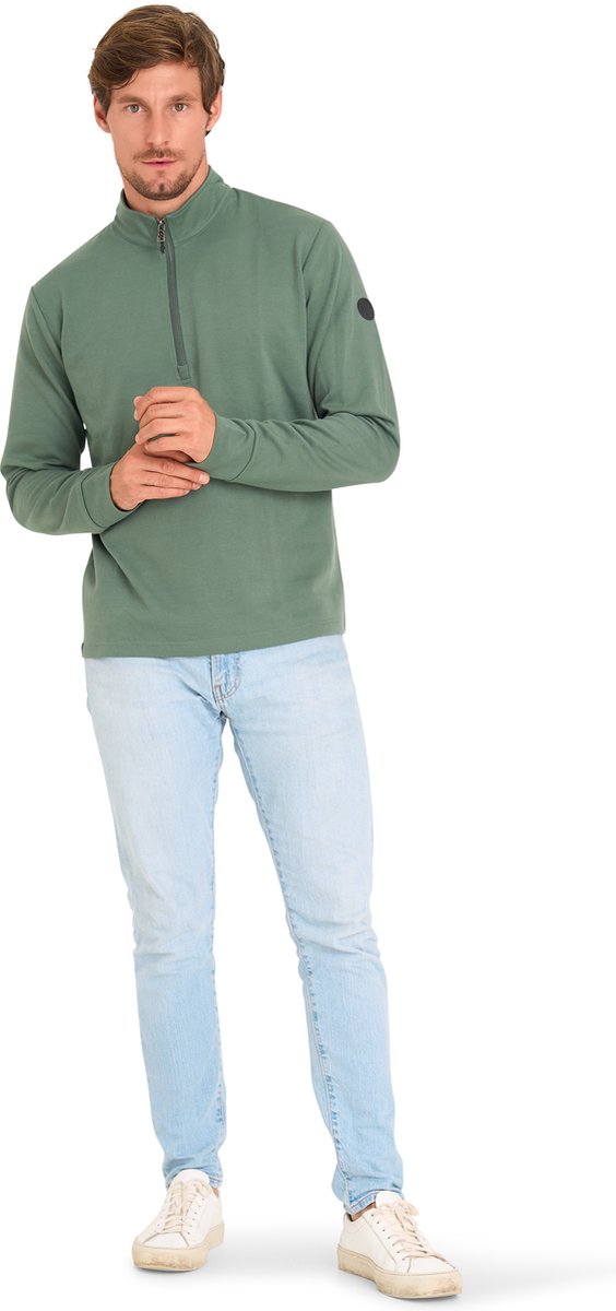 Mario Russo Pique Langarmshirt – Herren – Weiche Baumwollmischung – Zeitlose Passform