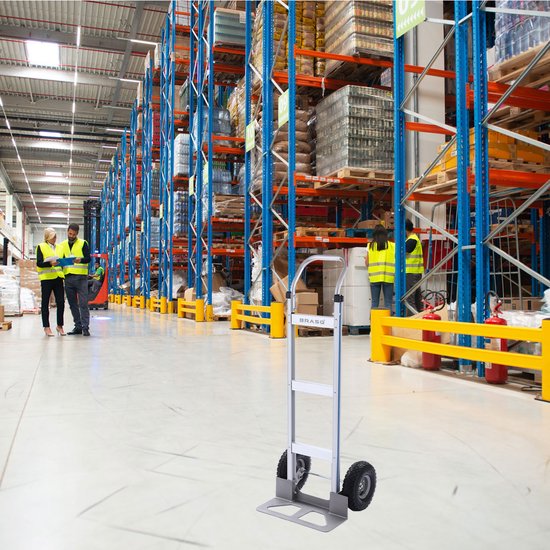 BRASQ Faltbarer Aluminium-Trolley - Kapazität 250 KG - Transportwagen - Plattformwagen - Trolley