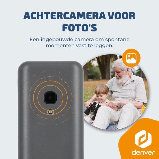 Denver Senioren-Handy 4G – GSM – Smartphone-frei aufwachsen – FM-Radio – Dual-SIM – SIM-Lock-frei – Modell 2026 – FAS1880L