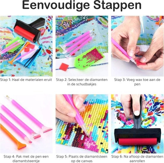 RubyeÂ® Diamond Painting Roller - Diamond Painting Erwachsene - Diamond Painting Kinder - 10 cm