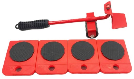 Ceruzo Möbelpacker - 5-teilig - Umzugs- und Hebehilfe - 150 kg Tragkraft - 360° - Möbelrollen