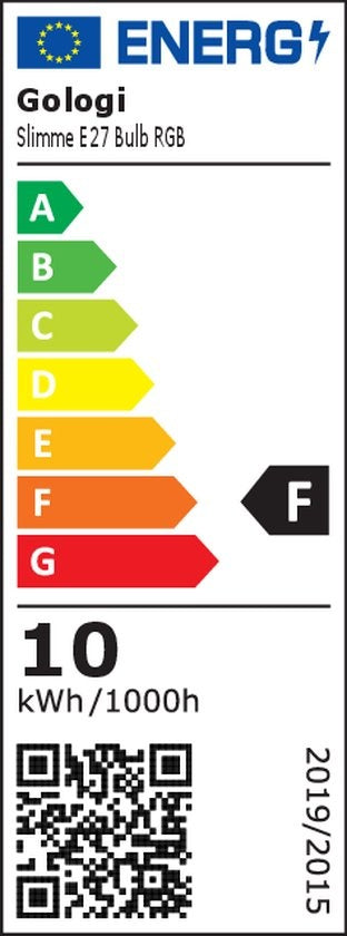 Gologi Smart e27 Glühbirne Lampe - Intelligente led Beleuchtung - Dimmbar - Wifi - 16M Farben - RGB