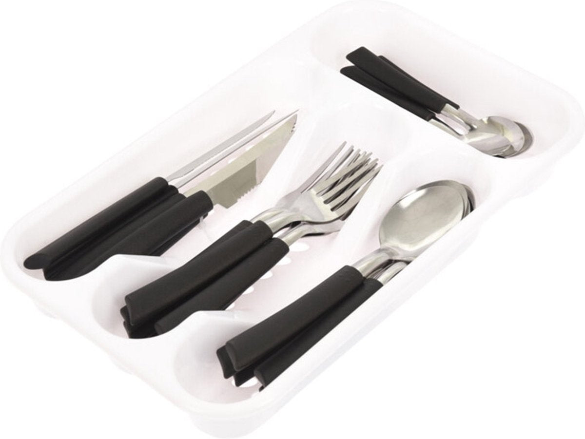 Besteckset mit Besteckeinsatz 25-teilig- Perfekt für Camping