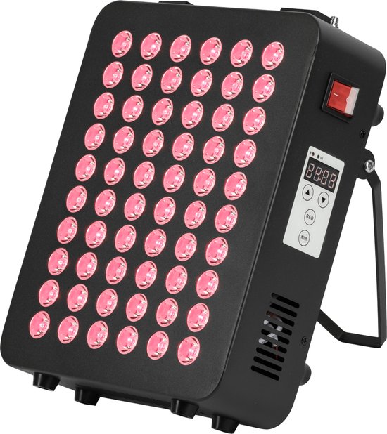 LIROMA® Rotlichttherapie - 2 Wellenlängen - Timer - LED-Infrarotlampe - Infrarottherapie - Rotlichttherapie - Kollagenlampe - Fibromyalgie - Lichttherapie