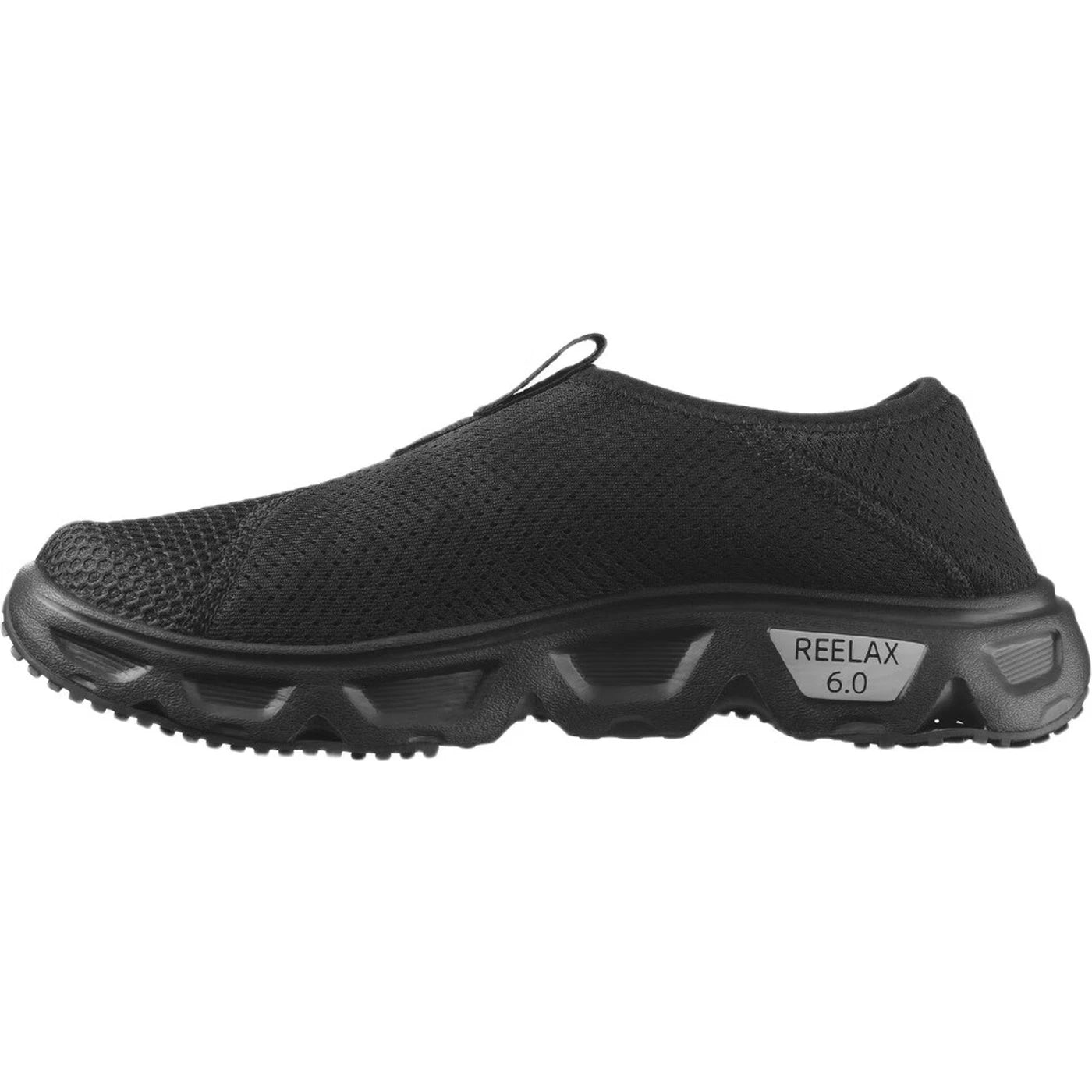 Salomon Reelax Moc 6.0 Erholungsschuhe für Damen – Schwarz – Slipper mit umklappbarem Fersenbereich – atmungsaktives Mesh – Größe 37 1/3