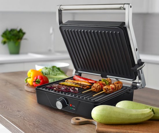 Tomado - TGC4001S - XXL-Kontaktgrill - Verstellbare Temperatur - 30 x 24 cm - PFAS-frei - 2000 Watt