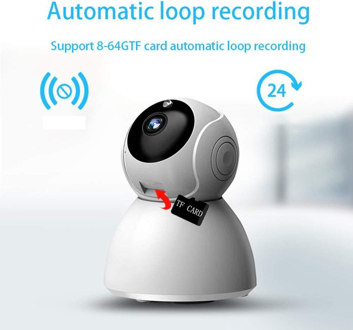 IP-Kamera - Mit Bewegungserkennung - Babyphone - Kabellos - Mit Wifi-Unterstützung + App