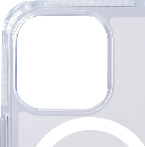 SoSkild Case iPhone 15 Pro MagSafe - Defend Heavy Impact Case - Transparent Magnetic Magsafe Case - Transparent