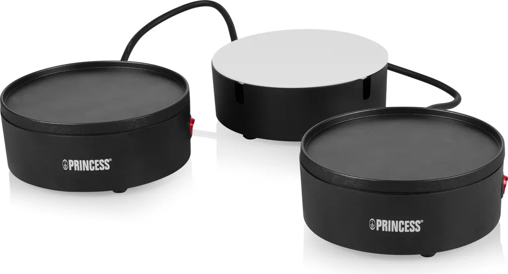 Princess Dinner Set You & Me – Tischgrill für 2 Personen – 600 W – mit Servierteller