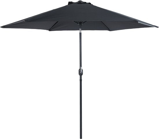 AXI Noor Stab-Sonnenschirm Ø 300 cm Anthrazit/Grau – Pulverbeschichtetes Gestell – Neigbar