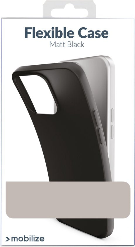 Mobilize Rubber Gelly Telefon Fall geeignet für Samsung Galaxy A40 Case Flexible TPU Backcover - Matt Schwarz