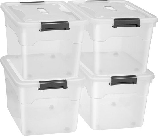 Aufbewahrungsbox / Storage Box 45 L - Kunststoff - 4-teilig - inkl. Deckel