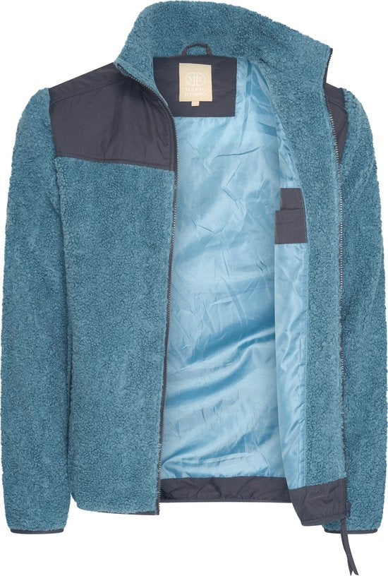 Mario Russo Teddy Vest Ottawa - Herren Übergangsjacke - Blau - Größe M