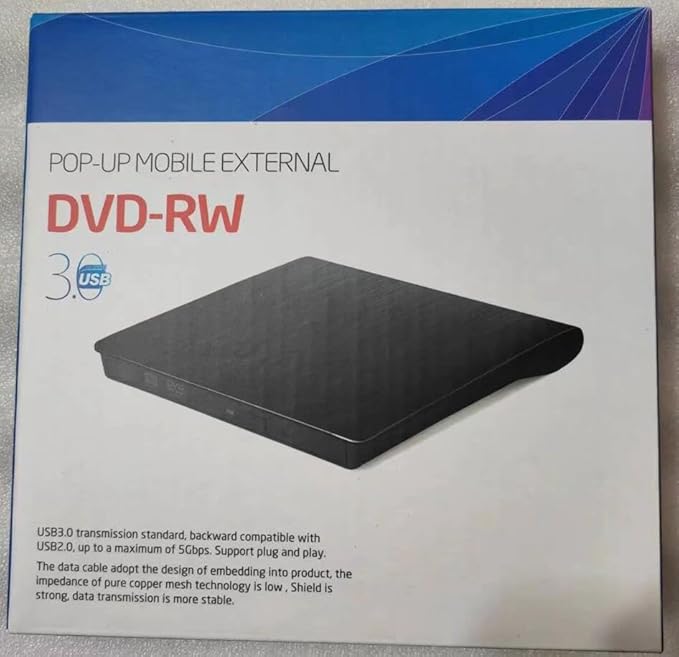 CYBERNOVA Ultra Slim Externer USB 3.0 Typ-C DVD-Brenner