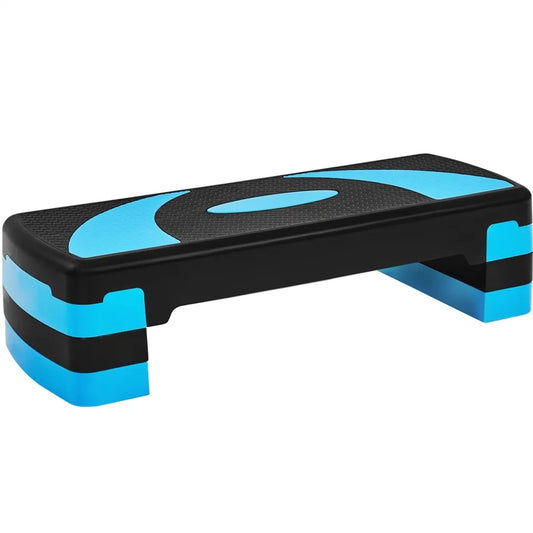 Yaheetech Aerobic Step - Einstellbare Stepboard - Fitness Stepper - 3 Höhen - Anti-Rutsch - Blau