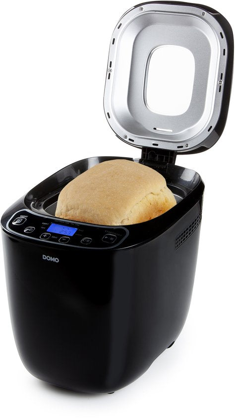 DOMO DO1119B Brotbackmaschine – 12 Programme – 700–1000 g – Glutenfreies Programm – Schwarz