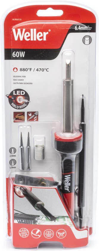 Weller WLIRK6023C - Lötkolben-Set mit LED-Beleuchtung - 230V - 60W - 425°C